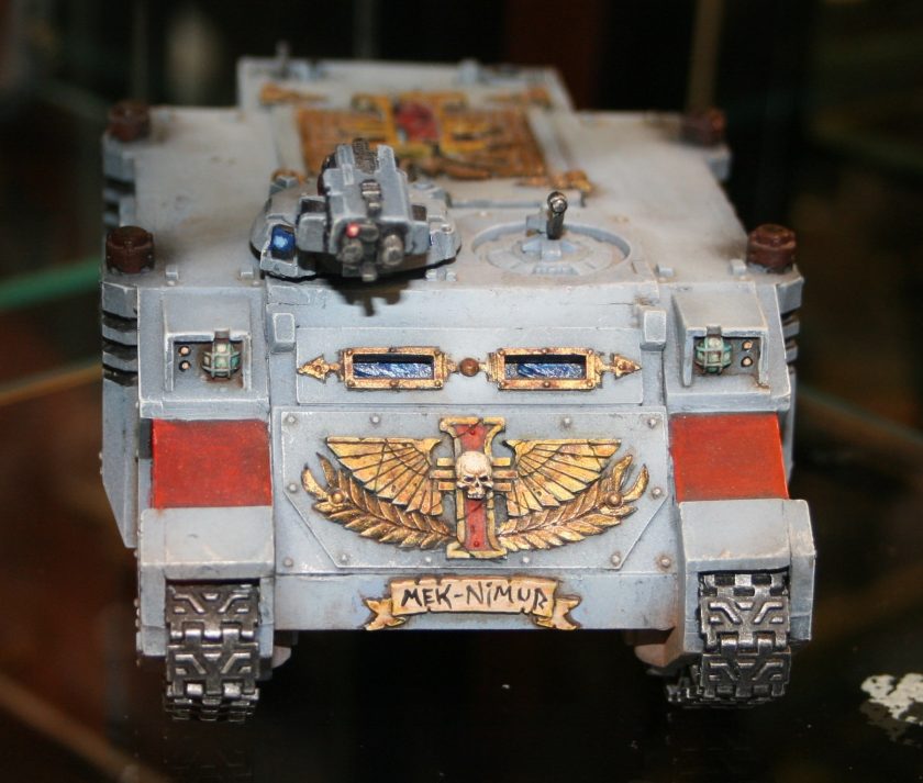 Inquisitor Rhino with Forgeworld doors.