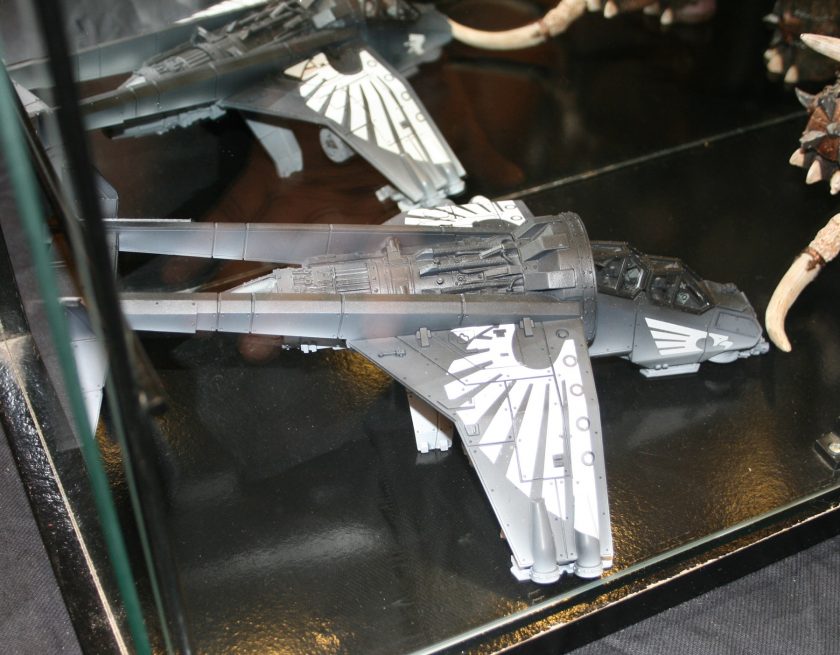 Vulture Gunship from the Forge World displays at GamesDay 2009 showing off the new transfers for the Valkyrie and the Vulture.